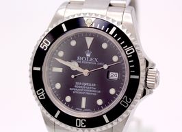 Rolex Sea-Dweller 4000 16600 (2004) - Zwart wijzerplaat 40mm Staal