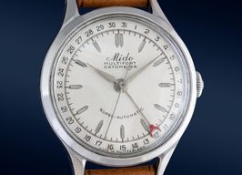 Mido Multifort Unknown (1953) - Zilver wijzerplaat 34mm Staal