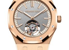 Audemars Piguet Royal Oak Tourbillon 26730OR.OO.1320OR.05 (2025) - Grey dial 41 mm Rose Gold case