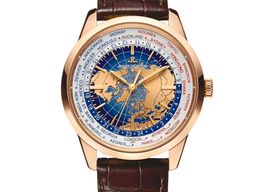 Jaeger-LeCoultre Geophysic Q8102520 (Onbekend (willekeurig serienummer)) - Blauw wijzerplaat 42mm Roségoud