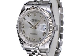 Rolex Datejust 36 Roman Numeral Black Dial Watch 116234-0146