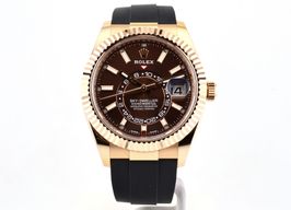 Rolex Sky-Dweller 326235 (2020) - Brown dial 42 mm Rose Gold case