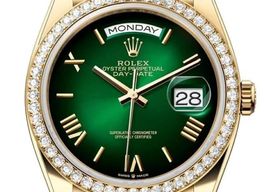 Rolex Day-Date 128348RBR Ombre Green Rom -
