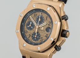 Audemars Piguet Royal Oak Offshore Chronograph 26470OR.OO.A002CR.01 (Unknown (random serial)) - Gold dial 42 mm Rose Gold case