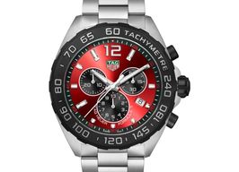 TAG Heuer Formula 1 Quartz CAZ101AN.BA0842 (2024) - Rood wijzerplaat 43mm Staal