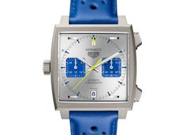 TAG Heuer Monaco CAW218C.FC6548 (2024) - Zilver wijzerplaat 39mm Staal