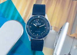 Blancpain Fifty Fathoms Bathyscaphe 5100-1140-052A (Onbekend (willekeurig serienummer)) - Blauw wijzerplaat 39mm Staal