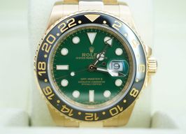 Rolex GMT-Master II 116718LN (2010) - Green dial 40 mm Yellow Gold case