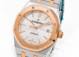 Audemars Piguet Royal Oak Selfwinding 15450SR.OO.1256SR.01 (2021) - Silver dial 37 mm Gold/Steel case