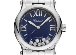 Chopard Happy Sport 278559-3009 (2024) - Blauw wijzerplaat 36mm Staal