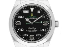 Rolex Air-King 116900 (Unknown (random serial)) - Black dial 40 mm Steel case