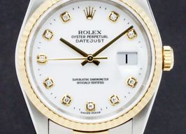 Rolex Datejust 36 16233 (1999) - White dial 36 mm Gold/Steel case