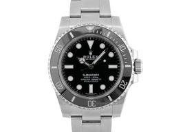 Rolex Submariner No Date 114060 (2019) - Zwart wijzerplaat 40mm Staal