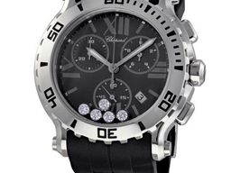 Chopard Happy Sport 8499 (Unknown (random serial)) - Black dial 42 mm Steel case
