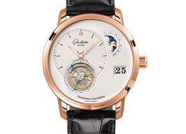 Glashütte Original PanoLunar 1-93-02-05-05-04 (2023) - Zilver wijzerplaat 40mm Roségoud