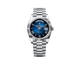 Rolex Day-Date 40 228236 (2025) - Blauw wijzerplaat 40mm Platina