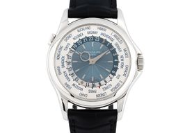 Patek Philippe World Time 5130P-001 (2010) - Blue dial 40 mm Platinum case