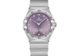 Omega Constellation Quartz 131.10.28.60.60.002 (2026) - Paars wijzerplaat 28mm Staal