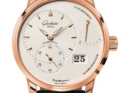 Glashütte Original PanoReserve 1-65-01-25-15-61 (2024) - Silver dial 40 mm Red Gold case