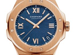 Chopard Alpine Eagle 295363-5001 (2023) - Blauw wijzerplaat 41mm Roségoud