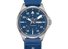Hamilton Khaki Pilot Day Date H64655941 (2025) - Blauw wijzerplaat 42mm Titanium