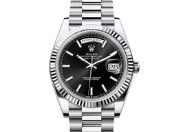 Rolex Day-Date 40 228236 (2024) - Black dial 40 mm Platinum case
