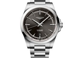 Longines Conquest L3.830.4.52.6 (2024) - Zwart wijzerplaat 41mm Staal