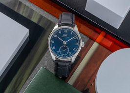 IWC Portuguese Automatic IW358305 (Onbekend (willekeurig serienummer)) - Blauw wijzerplaat 40mm Staal