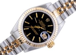 Rolex Lady-Datejust 69173 (1991) - Black dial 26 mm Gold/Steel case