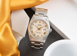 Rolex Datejust 36 16220 (2003) - Wit wijzerplaat 36mm Staal