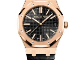 Audemars Piguet Royal Oak Selfwinding 15510OR.OO.D002CR.01 (2022) - Black dial 41 mm Rose Gold case