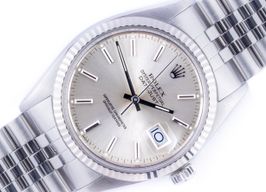 Rolex Datejust 36 16014 (1985) - Zilver wijzerplaat 36mm Staal