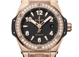 Hublot Big Bang 485.OX.1180.RX.1204 (2024) - Zwart wijzerplaat 33mm Goud/Staal