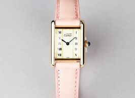 Cartier Tank Vermeil 5057001 (Unknown (random serial)) - Silver dial 20 mm Silver case