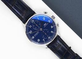 IWC Portuguese Chronograph IW371601 (2019) - Blue dial 41 mm Steel case