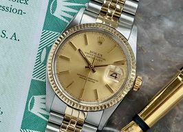 Rolex Datejust 36 16013 (1980) - Gold dial 36 mm Gold/Steel case