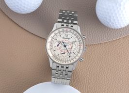 Breitling Montbrillant A4137012/G789/223A (Unknown (random serial)) - White dial 38 mm Steel case