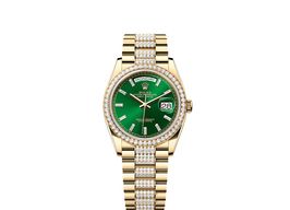 Rolex Day-Date 36 128348RBR (2025) - Groen wijzerplaat 36mm Geelgoud