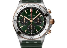Breitling Chronomat 42 UB0134131L1S1 (2025) - Green dial 43 mm Gold/Steel case