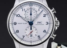 IWC Portuguese Yacht Club Chronograph IW390702 (2022) - Zilver wijzerplaat 45mm Staal