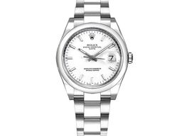 Rolex Oyster Perpetual Date 115200 (2013) - Wit wijzerplaat 34mm Staal