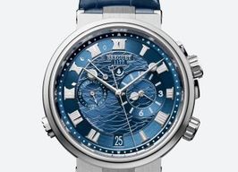 Breguet Marine 5547BB/Y2/9ZU (2023) - Blauw wijzerplaat 40mm Witgoud