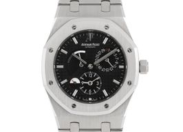 Audemars Piguet Royal Oak Dual Time 26120ST.OO.1220ST.03 (Unknown (random serial)) - Black dial 39 mm Steel case