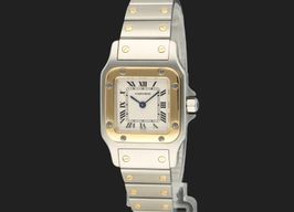 Cartier Santos Galbée 1567 (Unknown (random serial)) - White dial 24 mm Gold/Steel case
