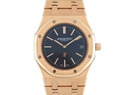 Audemars Piguet Royal Oak Jumbo 15202OR.OO.1240OR.01 (2019) - Blue dial 39 mm Rose Gold case