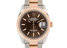 Rolex Datejust 36 126201 (2024) - Bruin wijzerplaat 36mm Goud/Staal