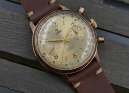 Yema Vintage 60's vintage watch mens chronograph valjoux 92 rose gold PL serviced (1960) - Goud wijzerplaat 36mm Goud/Staal