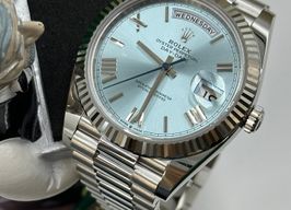 Rolex Day-Date 40 228236 (2023) - Blauw wijzerplaat 40mm Platina