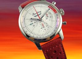 Breitling Top Time AB01766A1A1X1 (2024) - Wit wijzerplaat 40mm Staal