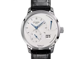 Glashütte Original PanoReserve 1-65-01-22-12-61 (2023) - Zilver wijzerplaat 40mm Staal